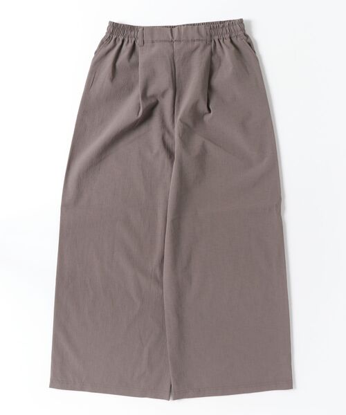 THOUSAND MILE(サウザンドマイル)の「WIDE TUCK PANTS/ワイドタックパンツ【吸汗速乾/防シワ/ストレッチ/通気性】(その他パンツ・レディース・ダークグレー/ブラック/モカ・FREE)」の3枚目の写真