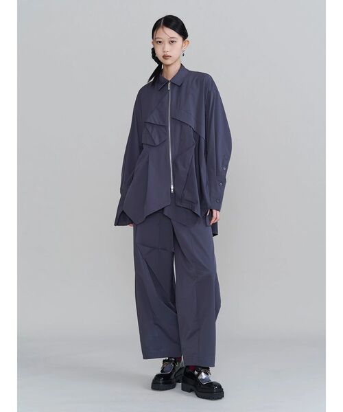 UN3D.(アンスリード)の「ORIGAMI COCOON PT / オリガミコクーンパンツ(その他パンツ・レディース・グレー/ブラック・36/38)」の9枚目の写真