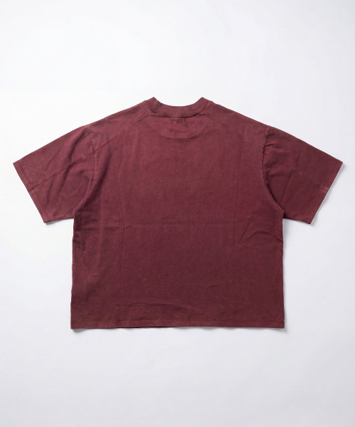 LENGAGEMENT(ランガージュマン)の「スモールハートソルトウォッシングクロップ半袖Tシャツ(レッド)(Tシャツ/カットソー・メンズ・モカ・1/2)」の2枚目の写真