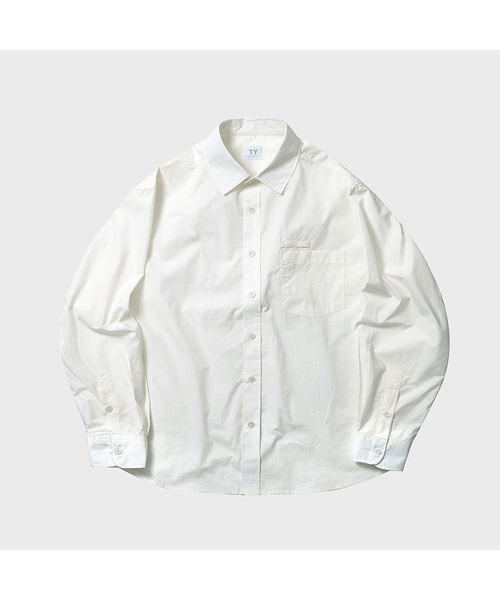 TY(ティワイ)の「オールデイピュアシャツ、2カラー(シャツ/ブラウス・レディース・ホワイト/グレー・MEDIUM/LARGE/X-LARGE)」の1枚目の写真