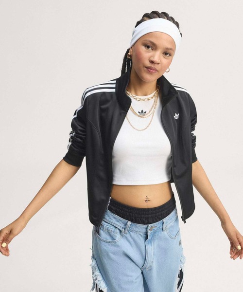 adidas(アディダス)の「ファイヤーブリッド コルセット トラックトップ / ジャージ / トラックジャケット / アディダスオリジナルス adidas Originals(ジャージ・レディース・ブラック・XX-LARGE/X-LARGE/LARGE/MEDIUM/SMALL)」の3枚目の写真