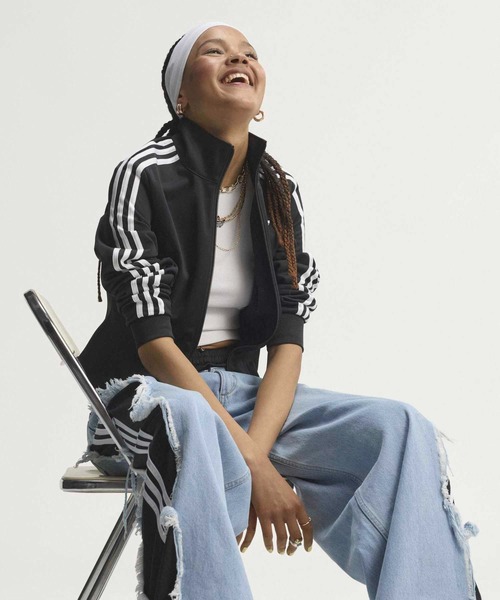 adidas(アディダス)の「ファイヤーブリッド コルセット トラックトップ / ジャージ / トラックジャケット / アディダスオリジナルス adidas Originals(ジャージ・レディース・ブラック・XX-LARGE/X-LARGE/LARGE/MEDIUM/SMALL)」の6枚目の写真