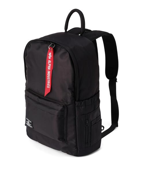 Alpha Industries（アルファインダストリーズ）の「Alpha Industries/アルファ インダストリーズ/CREW BACKPACK/クルーバックパック（バックパック/リュック・メンズ・ブラック・F）」の8枚目の写真