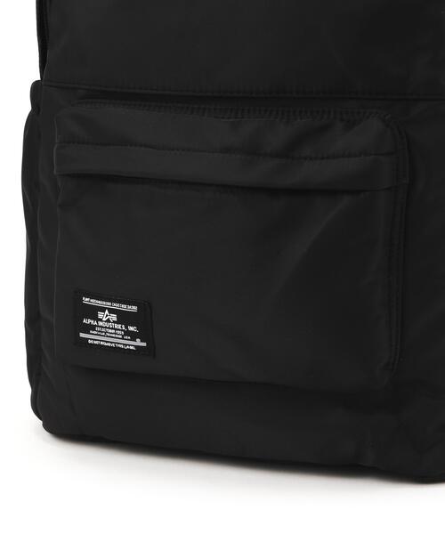 Alpha Industries（アルファインダストリーズ）の「Alpha Industries/アルファ インダストリーズ/CREW BACKPACK/クルーバックパック（バックパック/リュック・メンズ・ブラック・F）」の13枚目の写真
