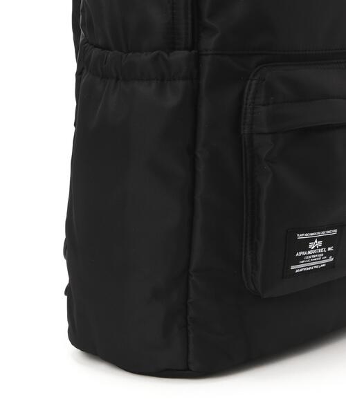 Alpha Industries（アルファインダストリーズ）の「Alpha Industries/アルファ インダストリーズ/CREW BACKPACK/クルーバックパック（バックパック/リュック・メンズ・ブラック・F）」の2枚目の写真