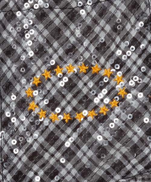 AFB（エーエフビー）の「WMS SHEER SPANGLE SS SHIRTS（シャツ/ブラウス・レディース・ブラック/レッド・M）」の4枚目の写真