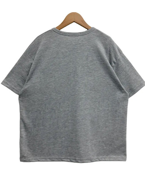 VIVID LADY(ビビッドレディー)の「ヘンリーネック 半袖Tシャツ(Tシャツ/カットソー・レディース・ネイビー/ブラック/アイボリー/レッド/グレー・FREE)」の8枚目の写真