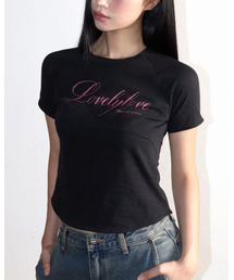 ラブリーブ ラグランTシャツ ブラック