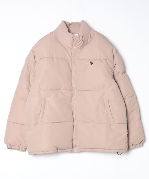 U.S. POLO ASSN.(ユーエスポロアッスン)の「U.S. POLO ASSN./ユーエスポロアッスン ワンポイントロゴ 中綿ジャケット(ダウンジャケット/コート・メンズ・ベージュ・LL)」の1枚目の写真