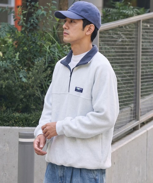 寬鬆重磅刷毛拉鍊高領衫