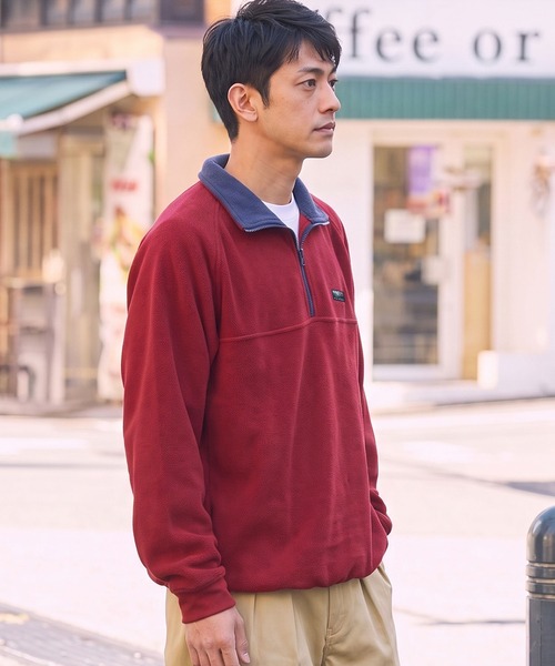 THE CRAFT CREW PRODUCTS(ザクラフトクループロダクツ)の「【MULTI FUNCTIONALシリーズ】ワイドシルエット ヘビーウェイトフリース ドローコード ハーフジップトップス / アンチピリング・帯電防止【THE CRAFT CREW PRODUCTS】(スウェット・メンズ・グレー/ネイビー/ブラック/ダークブラウン/レッド/チャコール/グレイッシュベージュ/ダークオリーブ・S/M/L)」の10枚目の写真