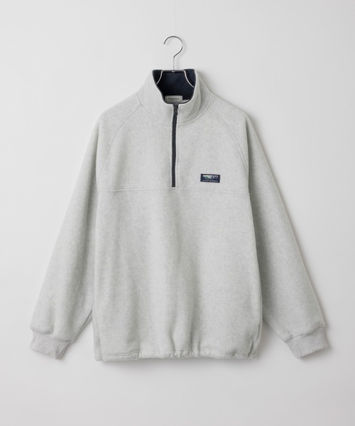 THE CRAFT CREW PRODUCTS(ザクラフトクループロダクツ)の「【MULTI FUNCTIONALシリーズ】ワイドシルエット ヘビーウェイトフリース ドローコード ハーフジップトップス / アンチピリング・帯電防止【THE CRAFT CREW PRODUCTS】(スウェット・メンズ・グレー/ネイビー/ブラック/ダークブラウン/レッド/チャコール/グレイッシュベージュ/ダークオリーブ・S/M/L)」の14枚目の写真