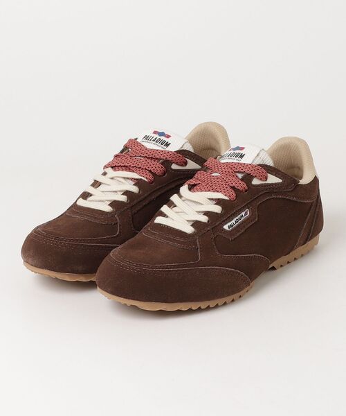 PALLADIUM（パラディウム）の「PALLADIUM/パラディウム PALLARACER SUEDE（スニーカー・レディース・ピンク/ライトブラウン/ダークブラウン・23cm/23.5cm/24cm/24.5cm/25cm）」の2枚目の写真