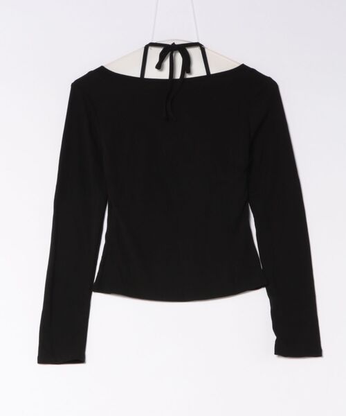 AsRiRe(アスリレイ)の「26aw 2点セット/レイヤード風ホルターネックリボン長袖トップス(Tシャツ/カットソー・レディース・ピンク/ブラック/グレー/ホワイト/アイボリー・M)」の6枚目の写真