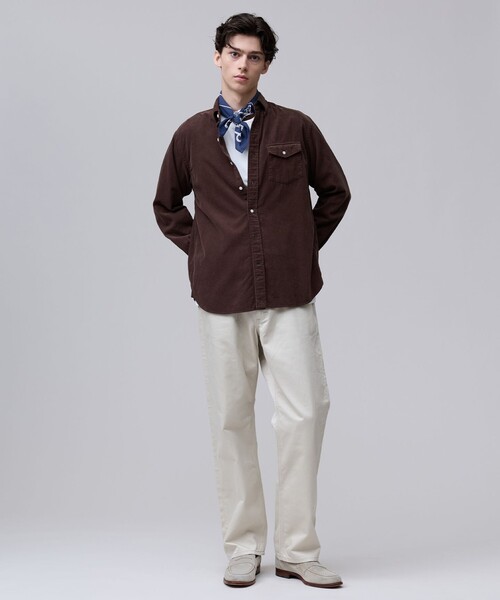 J.PRESS（ジェイプレス）の「【大人の上質カジュアル】J.PRESS MEN コーデュロイ パッチフラップシャツ（シャツ/ブラウス・メンズ・グレー系/ブラウン系/ブルー系・MEDIUM/LARGE/X-LARGE/SMALL）」の8枚目の写真