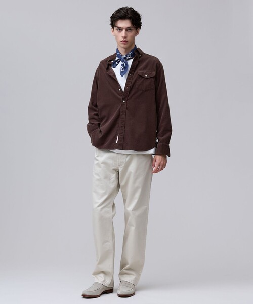 J.PRESS（ジェイプレス）の「【大人の上質カジュアル】J.PRESS MEN コーデュロイ パッチフラップシャツ（シャツ/ブラウス・メンズ・グレー系/ブラウン系/ブルー系・MEDIUM/LARGE/X-LARGE/SMALL）」の9枚目の写真