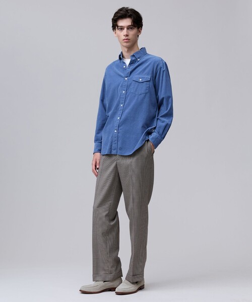 J.PRESS（ジェイプレス）の「【大人の上質カジュアル】J.PRESS MEN コーデュロイ パッチフラップシャツ（シャツ/ブラウス・メンズ・グレー系/ブラウン系/ブルー系・MEDIUM/LARGE/X-LARGE/SMALL）」の12枚目の写真