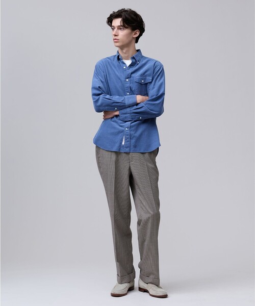 J.PRESS（ジェイプレス）の「【大人の上質カジュアル】J.PRESS MEN コーデュロイ パッチフラップシャツ（シャツ/ブラウス・メンズ・グレー系/ブラウン系/ブルー系・MEDIUM/LARGE/X-LARGE/SMALL）」の13枚目の写真