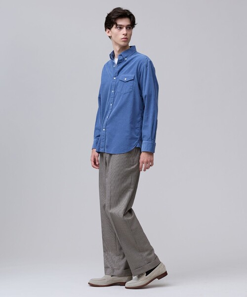 J.PRESS（ジェイプレス）の「【大人の上質カジュアル】J.PRESS MEN コーデュロイ パッチフラップシャツ（シャツ/ブラウス・メンズ・グレー系/ブラウン系/ブルー系・MEDIUM/LARGE/X-LARGE/SMALL）」の14枚目の写真
