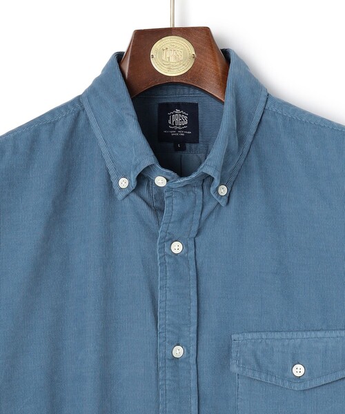 J.PRESS（ジェイプレス）の「【大人の上質カジュアル】J.PRESS MEN コーデュロイ パッチフラップシャツ（シャツ/ブラウス・メンズ・グレー系/ブラウン系/ブルー系・MEDIUM/LARGE/X-LARGE/SMALL）」の17枚目の写真