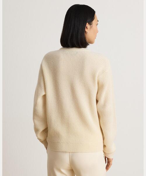 LAUREN RALPH LAUREN(ローレン ラルフ ローレン)の「リブニット ウールカシミヤ セーター(ニット/セーター・レディース・ナチュラル・S/M/L/XS/XXS)」の5枚目の写真