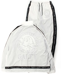 GALFY（ガルフィー）の「GALFY（ガルフィー）成金SET UP/ロゴライン ナイロンジャケット＆イージーパンツ 上下セットアップ（セットアップ）」