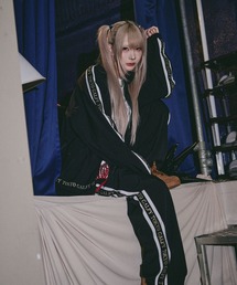 GALFY（ガルフィー）の「GALFY（ガルフィー）成金SET UP/ロゴライン ナイロンジャケット＆イージーパンツ 上下セットアップ（セットアップ）」