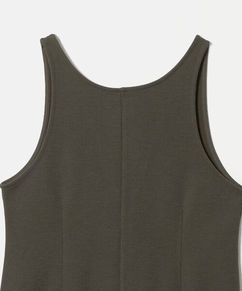 BEAUTY&YOUTH UNITED ARROWS（ビューティーアンドユースユナイテッドアローズ）の「ポリエステルブレンド バックV Iラインワンピース（ワンピース・レディース・ブラック/オリーブ・M/S）」の14枚目の写真
