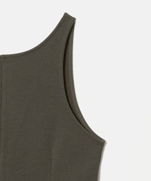 BEAUTY&YOUTH UNITED ARROWS（ビューティーアンドユースユナイテッドアローズ）の「ポリエステルブレンド バックV Iラインワンピース（ワンピース・レディース・ブラック/オリーブ・M/S）」の16枚目の写真