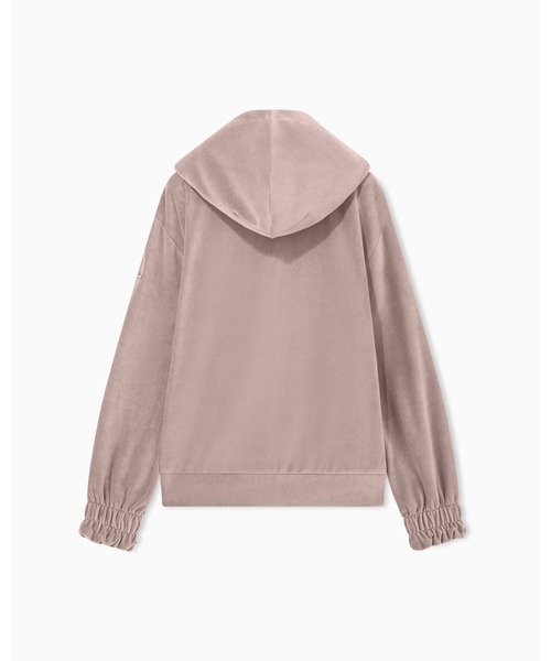 EMPORIO ARMANI EA7(エンポリオアルマーニイーエーセブン)の「<オンライン限定>【エンポリオ アルマーニ EA7】ウィメンズ ジップパーカー Athletic Velour(パーカー・レディース・サンドグレー・LARGE/X-SMALL/SMALL/MEDIUM)」の6枚目の写真