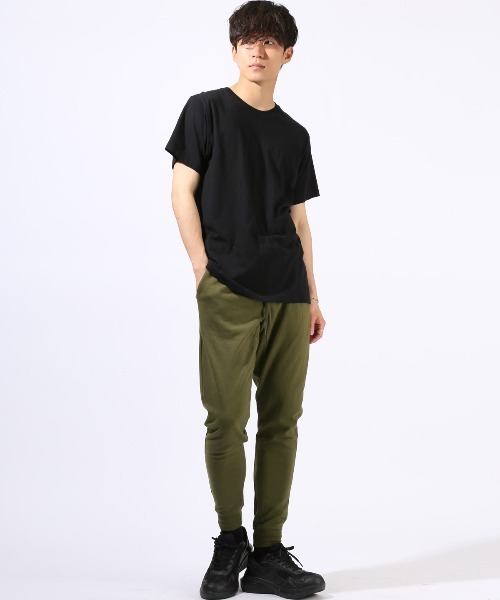 LUXSTYLE(ラグスタイル)の「ポンチジョガーパンツ(スウェットパンツ・メンズ・チャコール/カーキ/ネイビー/グレー/ブラック・XL/S/L/M)」の9枚目の写真