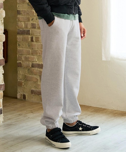 Maison code 13(メゾンコードサーティーン)の「mp15320- Twelve Ounce Brushed Fleece Pants イージーパンツ(M26W-21)(その他パンツ・メンズ・アッシュ/ブラック・M/L/XL)」の5枚目の写真