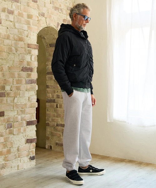 Maison code 13(メゾンコードサーティーン)の「mp15320- Twelve Ounce Brushed Fleece Pants イージーパンツ(M26W-21)(その他パンツ・メンズ・アッシュ/ブラック・M/L/XL)」の7枚目の写真