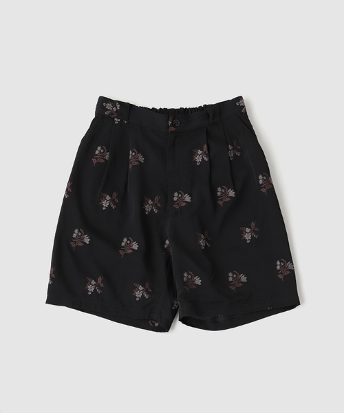 EDIFICE(エディフィス)の「ETS.MATERIAUX(マテリオ) embroidery shorts(その他パンツ・メンズ・ブラック・MEDIUM/LARGE)」の1枚目の写真