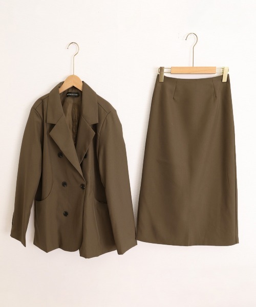 Miniministore（ミニミニストア）の「ダブルジャケットスカートセットアップ春秋（セットアップ・レディース・アイボリー/ブラウン/ブラック・L/M）」の22枚目の写真