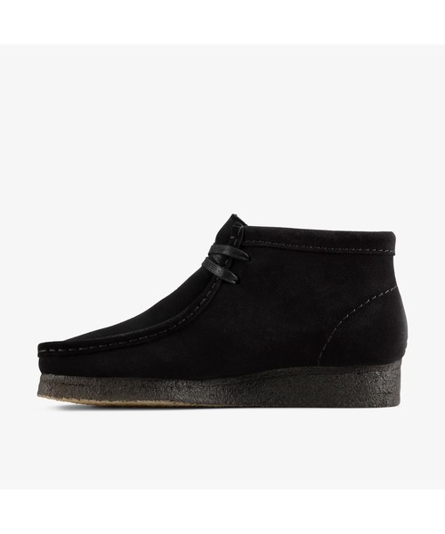 クラークスオリジナルズ ワラビーブーツ スエード ブラック 25cm Wallabee Boot. / レディース ワラビーブーツ （ブラックスエード