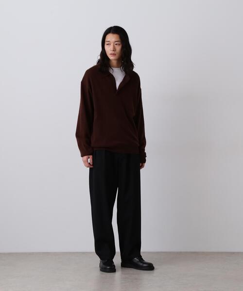 YLEVE(イレーヴ)の「YLEVE / CASHMERE KNIT POLO(ニット/セーター・メンズ・ブラウン/グレー系その他/ブルー/グレー・4/5)」の5枚目の写真
