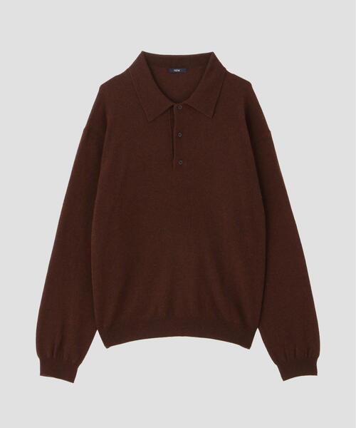 YLEVE(イレーヴ)の「YLEVE / CASHMERE KNIT POLO(ニット/セーター・メンズ・ブラウン/グレー系その他/ブルー/グレー・4/5)」の6枚目の写真