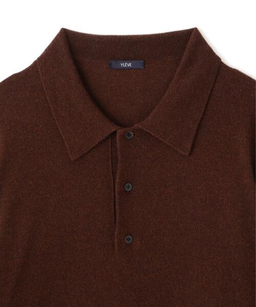 YLEVE(イレーヴ)の「YLEVE / CASHMERE KNIT POLO(ニット/セーター・メンズ・ブラウン/グレー系その他/ブルー/グレー・4/5)」の7枚目の写真