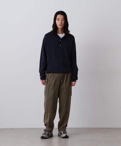 YLEVE(イレーヴ)の「YLEVE / CASHMERE KNIT POLO(ニット/セーター・メンズ・ブラウン/グレー系その他/ブルー/グレー・4/5)」の12枚目の写真