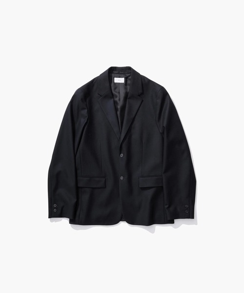 ATON（エイトン）の「【ATON / エイトン】MERINO COLLEGE FLANNEL TAILORED JACKET（テーラードジャケット・メンズ・モカ/ブラック・2/6/4）」の2枚目の写真