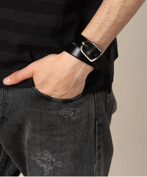 BEAUTY&YOUTH UNITED ARROWS(ビューティーアンドユースユナイテッドアローズ)の「BY キップ スキン ブレスレット◆(ブレスレット・メンズ・ブラック/ブラウン・フリー)」の9枚目の写真