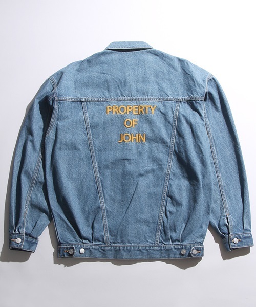 WEGO（ウィゴー）の「WEGO/BIGデニムジャケット（デニムジャケット・メンズ・ブラック/インディゴブルー/ダークインディゴブルー/ピンク・MEDIUM/LARGE）」の9枚目の写真