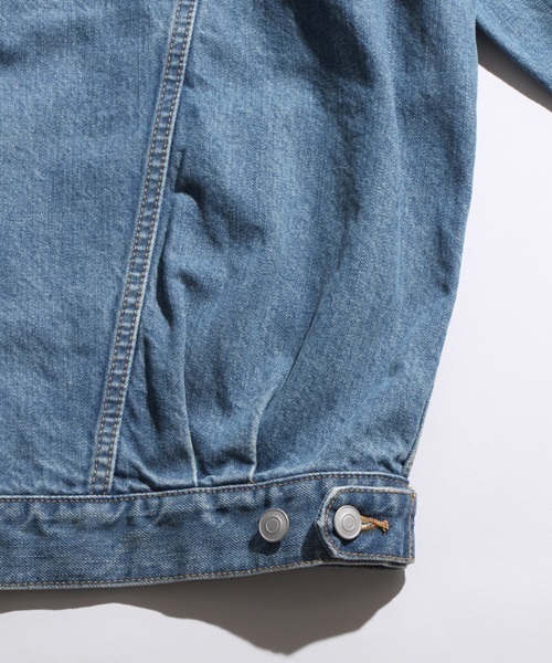 WEGO（ウィゴー）の「WEGO/BIGデニムジャケット（デニムジャケット・メンズ・ブラック/インディゴブルー/ダークインディゴブルー/ピンク・MEDIUM/LARGE）」の14枚目の写真