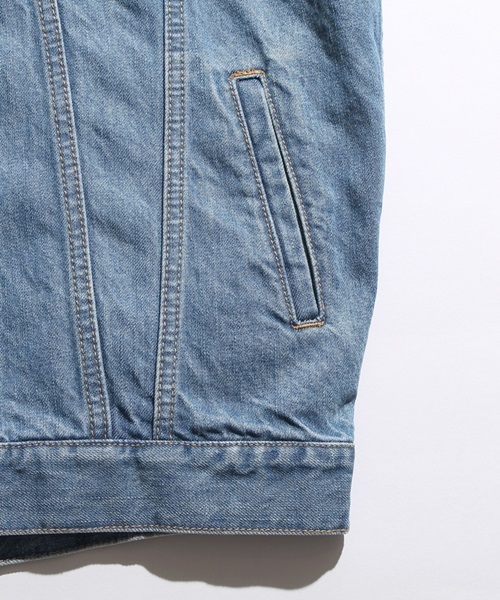 WEGO（ウィゴー）の「WEGO/BIGデニムジャケット（デニムジャケット・メンズ・ブラック/インディゴブルー/ダークインディゴブルー/ピンク・MEDIUM/LARGE）」の13枚目の写真