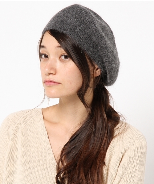 Heather（ヘザー）の「フワフワベレーボウ 732056（ハンチング/ベレー帽・レディース・ブルー系その他/ホワイト系その他/グレー系その他/ブラック・ONE SIZE/FREE）」の3枚目の写真