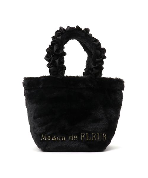 新着 Maison FLEUR（メゾンドフルール）の「・ファーフリル de バッグ