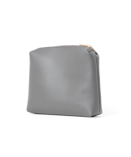 PLAIN CLOTHING（プレーンクロージング）の「Fレザーバケツショルダーバッグ【PLAIN CLOTHING】（ショルダーバッグ・レディース・ネイビー/ダークグレー/ボルドー/キャメル/ブラック・FREE）」の14枚目の写真