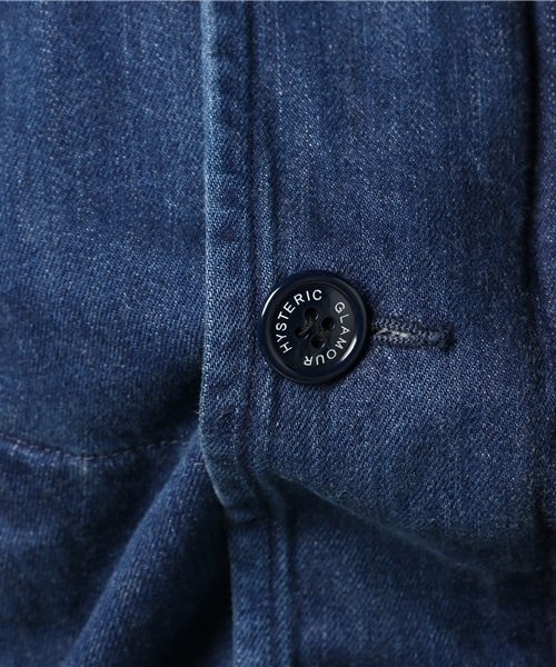 HYSTERIC GLAMOUR(ヒステリックグラマー)の「デニムデッキJK(デニムジャケット・メンズ・インディゴブルー・SMALL/MEDIUM/LARGE)」の7枚目の写真