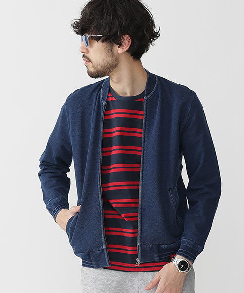 Nano Universe ナノユニバース の インディゴma 1 Zipカーデ Ma 1 Wear